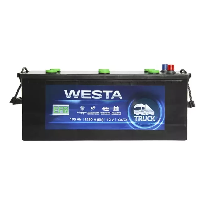 Вантажний акумулятор WESTA 6CT-195Ah EFB Аз (WEFB195)