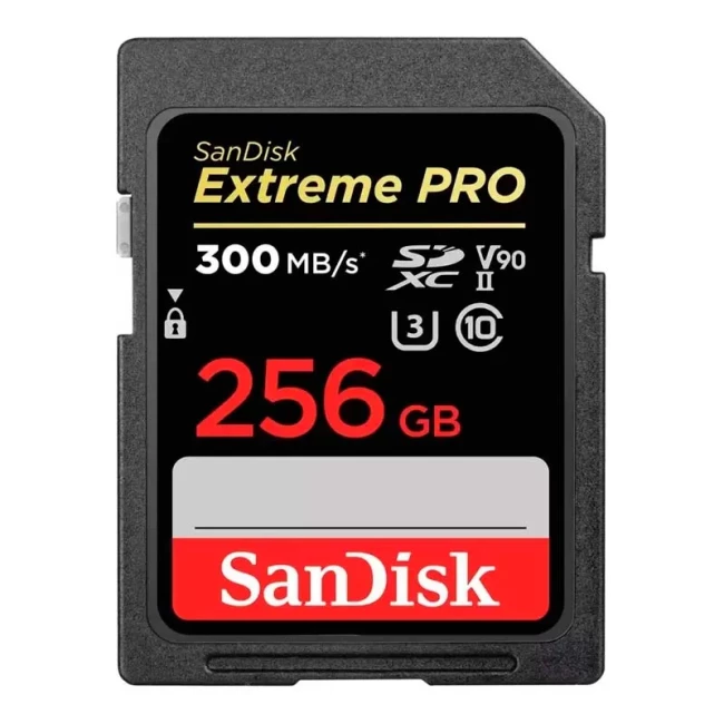 Карта памяти SanDisk SD 256GB C10 UHS-II U3 V90 R300/W260MB/s Extreme Pro (SDSDXDK-256G-GN4IN)
