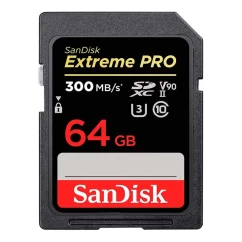 Карта пам'яті SanDisk SD 64GB C10 UHS-II U3 V90 R300/W260MB/s Extreme Pro