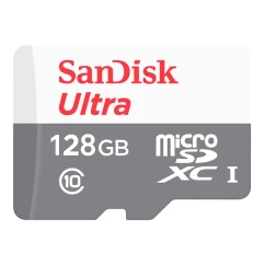 Карта памяти SanDisk microSD 128GB C10 UHS-I R100MB/s Ultra (SDSQUNR-128G-GN6MN)