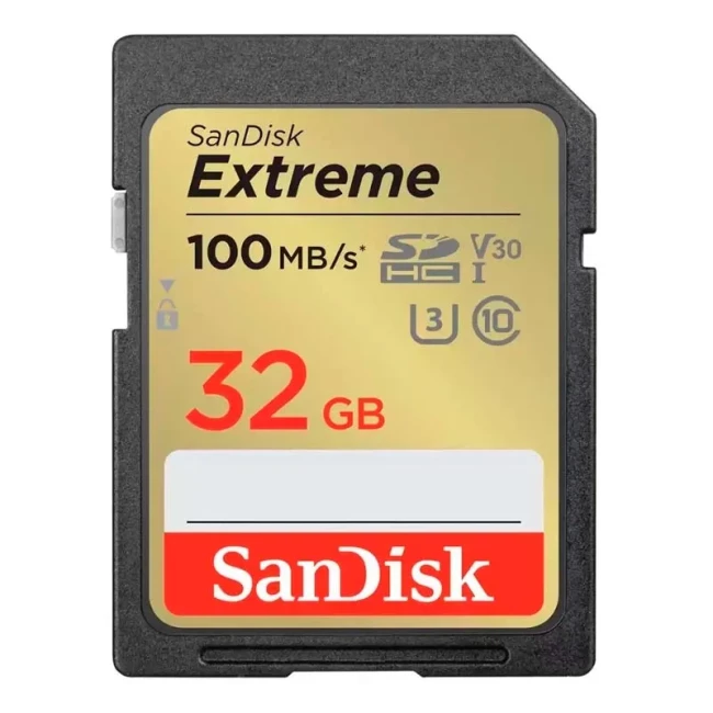 Карта памяти SanDisk SD 32GB C10 UHS-I U3 R100/W60MB/s Extreme V30 (SDSDXVT-032G-GNCIN) Карта памяти SanDisk SD 32GB C10 UHS-I U3 R100/W60MB/s Extreme V30 (SDSDXVT-032G-GNCIN)