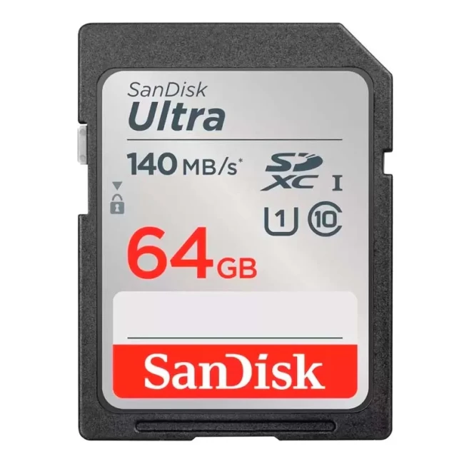 Карта памяти SanDisk SD 64GB C10 UHS-I C10 UHS-I R140MB/s Ultra (SDSDUNB-064G-GN6IN) Карта памяти SanDisk SD 64GB C10 UHS-I C10 UHS-I R140MB/s Ultra (SDSDUNB-064G-GN6IN)