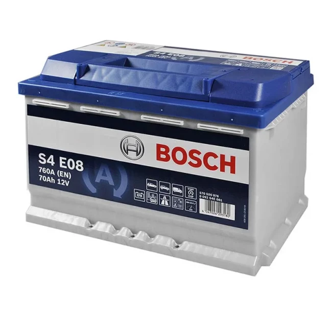 Автомобільний акумулятор BOSCH S4 E08 6CT-70Ah АзЕ (0092S4E081)