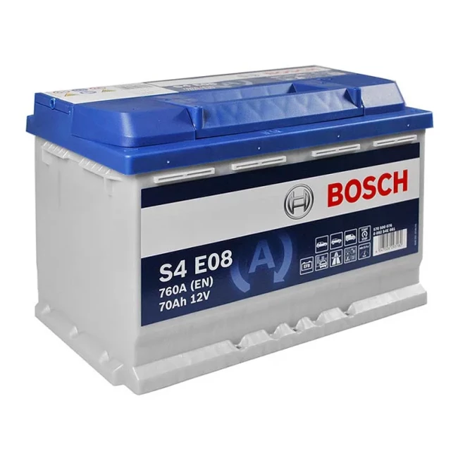 Автомобільний акумулятор BOSCH S4 E08 6CT-70Ah АзЕ (0092S4E081)