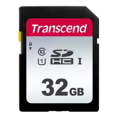 Карта памяти Transcend SD 32GB C10 UHS-I R100/W20MB/s (TS32GSDC300S)