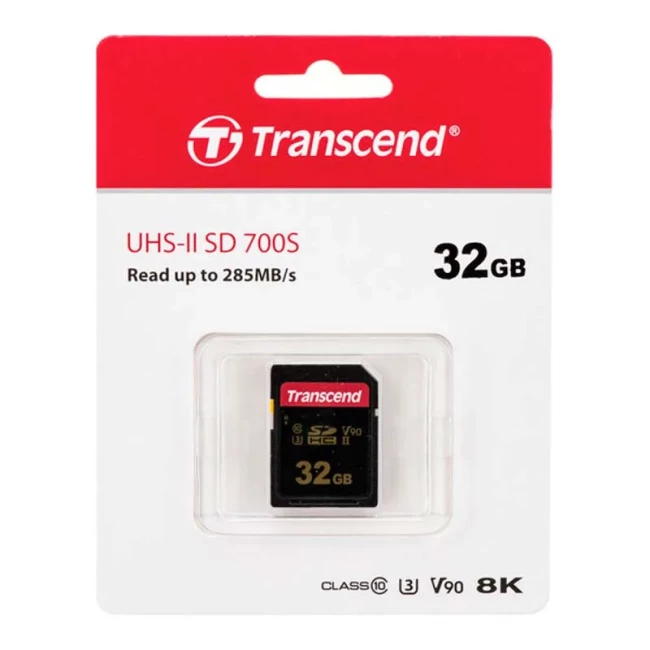 Карта памяти Transcend SD 32GB C10 UHS-II U3 R285/W220MB/s 4K (TS32GSDC700S)