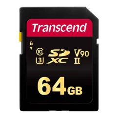 Карта пам'яті Transcend SD 64GB C10 UHS-II U3 R285/W220MB/s 4K