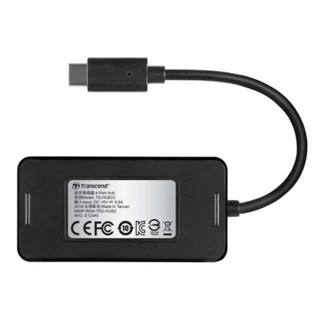 Хаб Transcend USB 3.1 Type-C до 4xUSB 3.1 Type-A (TS-HUB2C)