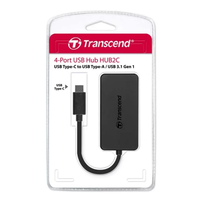 Хаб Transcend USB 3.1 Type-C до 4xUSB 3.1 Type-A (TS-HUB2C)