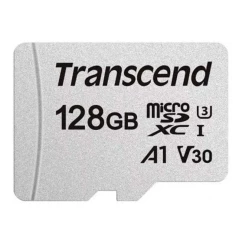 Карта пам'яті Transcend microSD 128GB C10 UHS-I R100/W40MB/s + SD