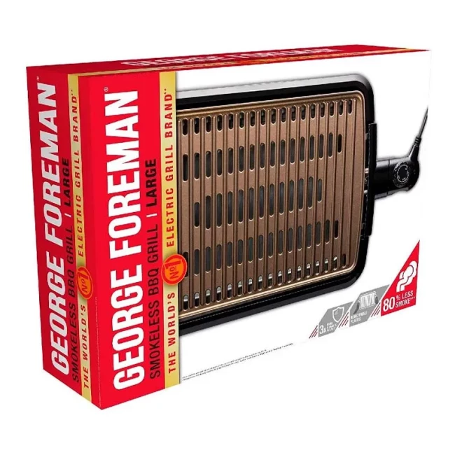 Гриль George Foreman барбекю Smokeless BBQ Grill 1606Вт (25850-56)