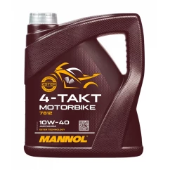 Моторна олива MANNOL 10W-40 Motobike 4-такт SL 4 л (MN7812-4)