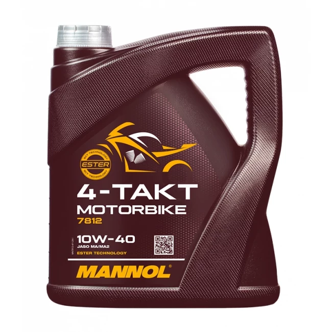 Моторное масло MANNOL 10W-40 Motobike 4-Takt SL 4 л (MN7812-4)