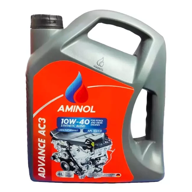 Моторное масло AMINOL Advance AC3 10W-40 4 л (AM164950) Моторное масло AMINOL Advance AC3 10W-40 4 л (AM164950)