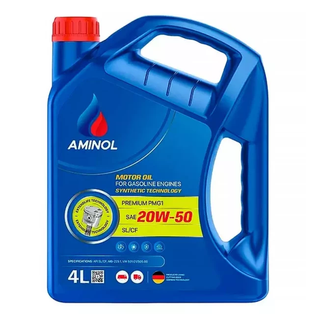 Моторное масло AMINOL Premium PMG1 20W-50 4 л (AM181921)