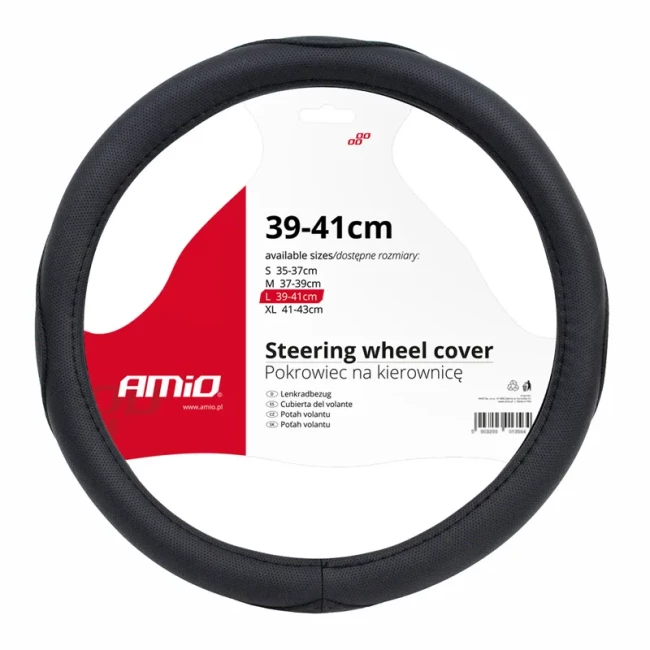 Чохол на кермо AMiO SWC-09-L чорний L (01366/013663)