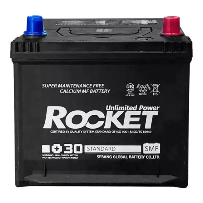 Автомобільний акумулятор ROCKET ASIA 6СТ-50Ah АзЕ 520CCA (SMF 55D20AL)