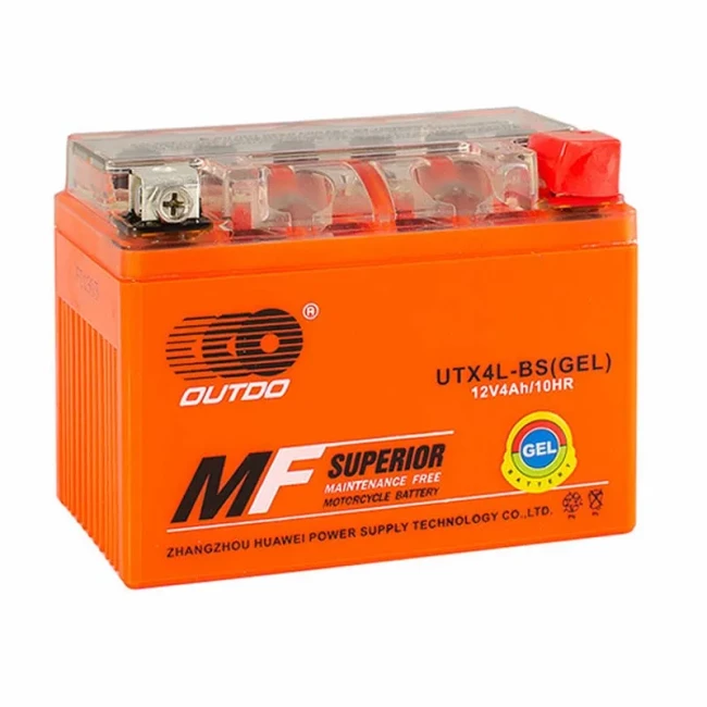 Мото аккумулятор OUTDO MOTO GEL 6CT-4Ah АзЕ (UTX4L-BS)