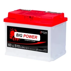 Автомобильный аккумулятор Big Power 6СТ-60Ah АзЕ (-/+)