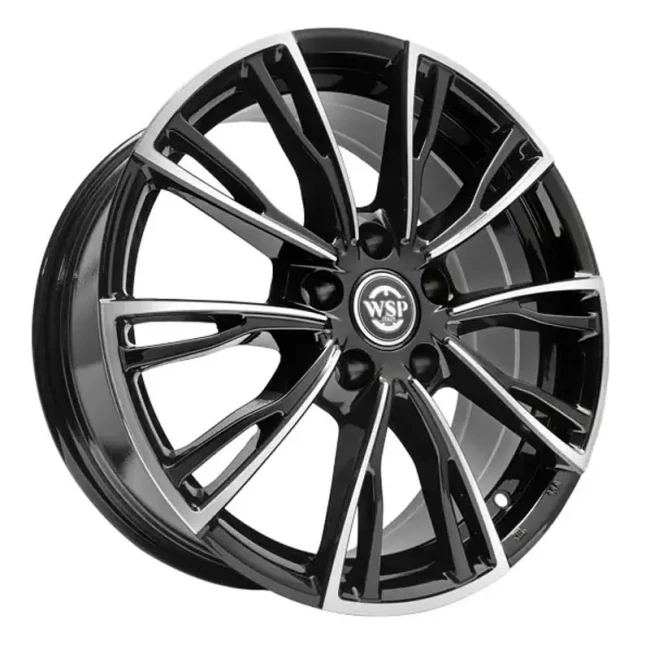WSP ITALY WD006 LUGANO (R17 7,5 5x112 40 57,1) GLOSSY BLACK POLISHED