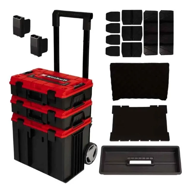 Модульна система для інструменту Einhell E-Case Tower на коліщатках 64.5х48х42.5см (4540015)