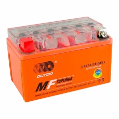 Мото аккумулятор OUTDO MOTO GEL 6СТ-7Ah Аз (UTX7A-BS/YTX7A-BS)