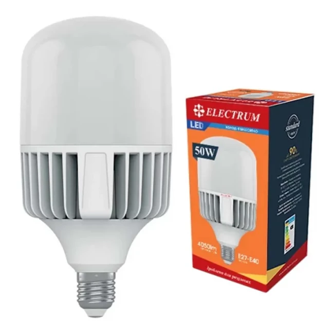Светодиодная лампа промышленная Electrum 50W E27-E40 4000K (A-LP-1949)