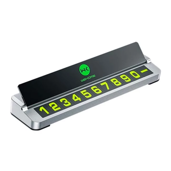 Табличка с номером телефона WK Metal WT-SP07 серебро (6941027620717)