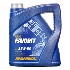 Моторна олива MANNOL FAVORIT SAE 15W-50 4л