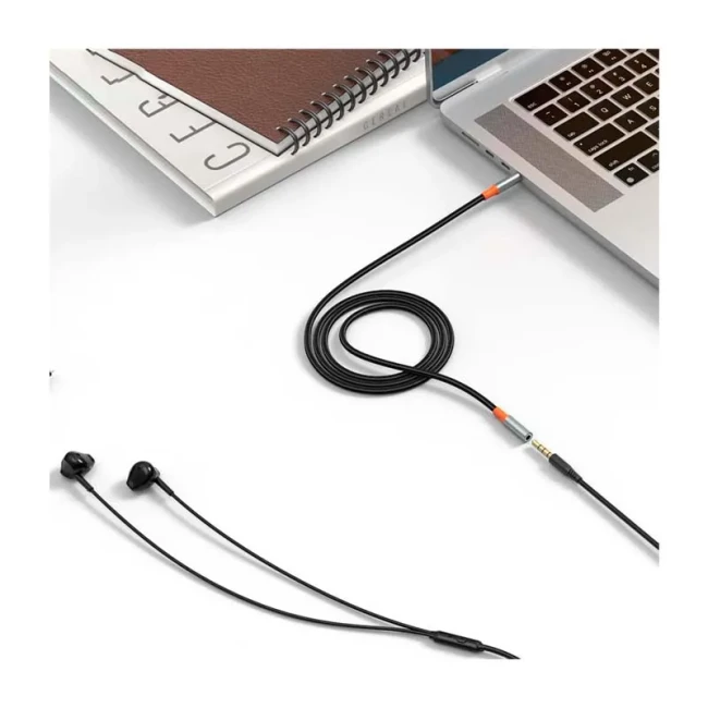 Кабель XO USB Type-C –  AUX 3,5мм (NB-R269B.black/855087)