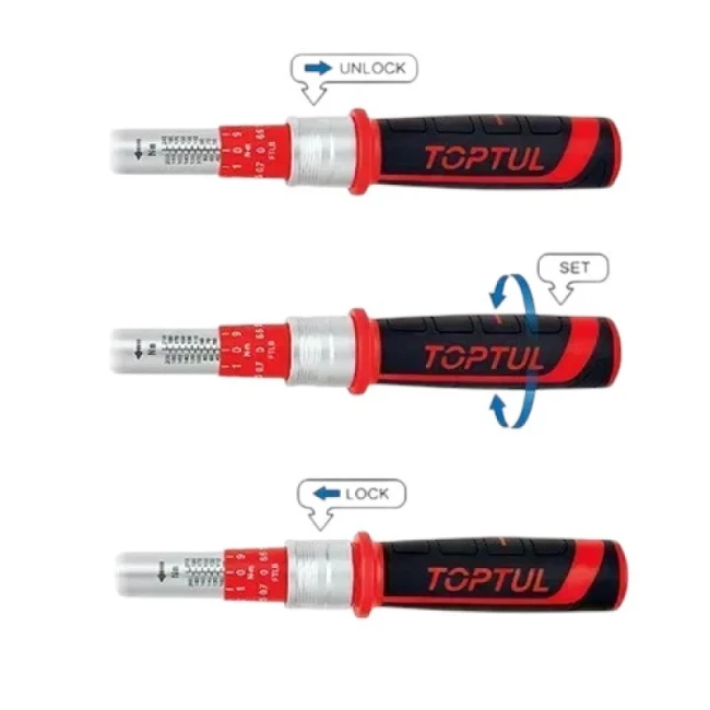 Ключ Toptul динамометрический 1/4 "x295mm L 5-25Nm (ANBV0803)