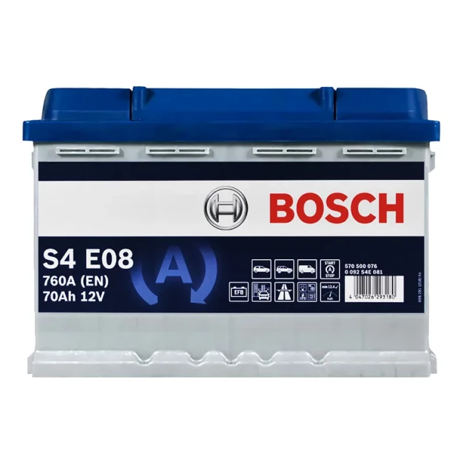 Автомобільний акумулятор BOSCH S4 E08 6CT-70Ah АзЕ (0092S4E081)