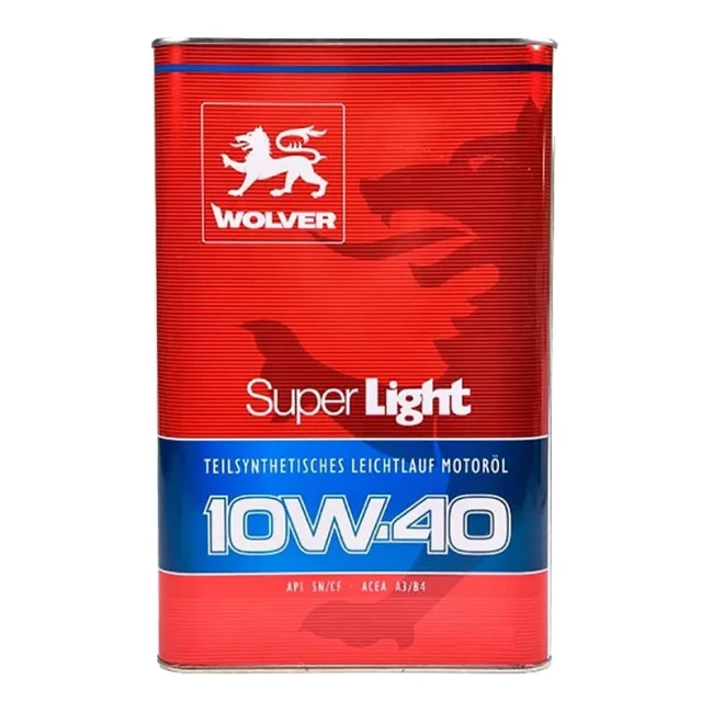 Моторное масло Wolver Super Light 10W-40 5л (4260360943904)