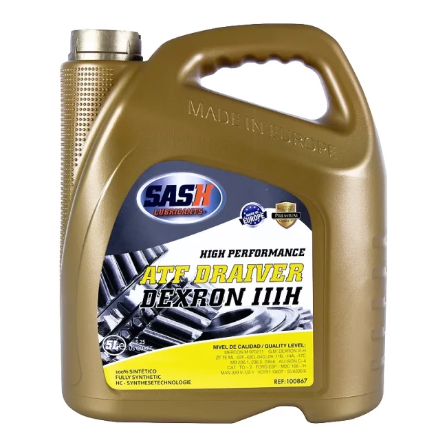 Трансмиссионное масло SASH ATF DRAIVER DEXRON III-H 5л (100867) Трансмиссионное масло SASH ATF DRAIVER DEXRON III-H 5л (100867)