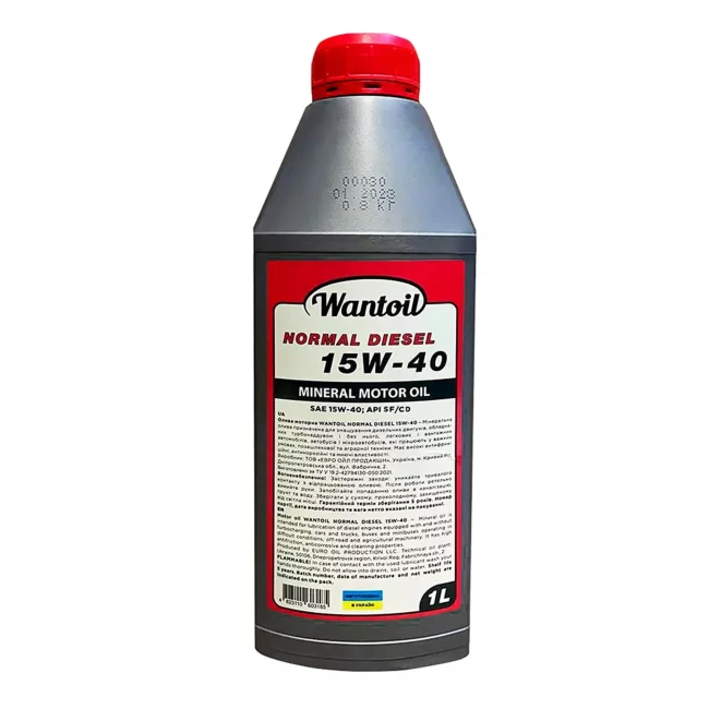 Моторное масло Wantoil NORMAL SF/CD 15W-40 1л (1278582/9533)