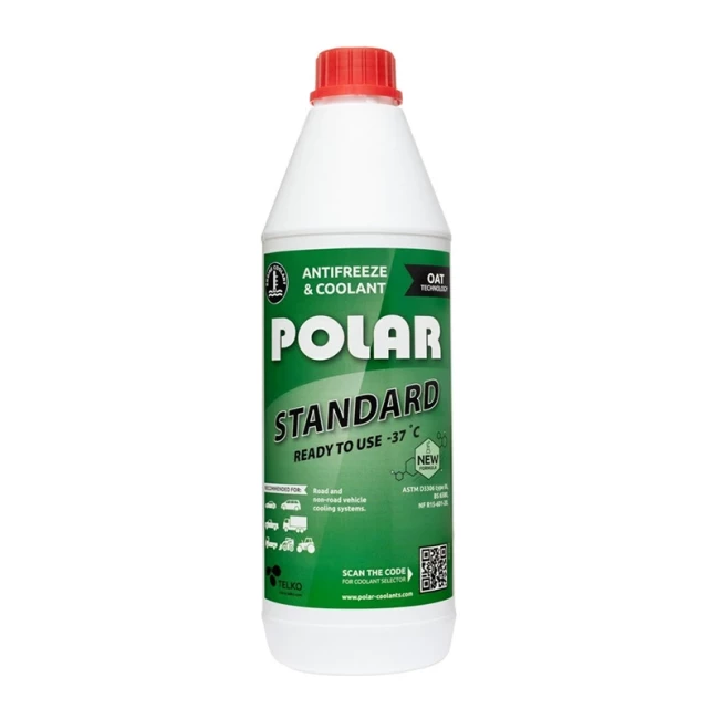 Антифриз Polar Standard BS 6580 G11 -37°C зеленый 1л