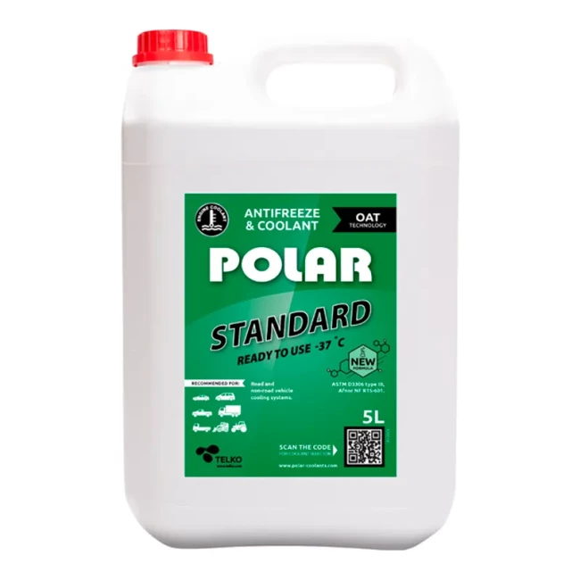 Антифриз Polar Standard BS 6580 G11 -37°C зелений 5л