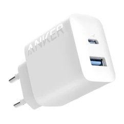 Мережева зарядка ANKER PowerPort - 20W USB-C&USB-A Білий
