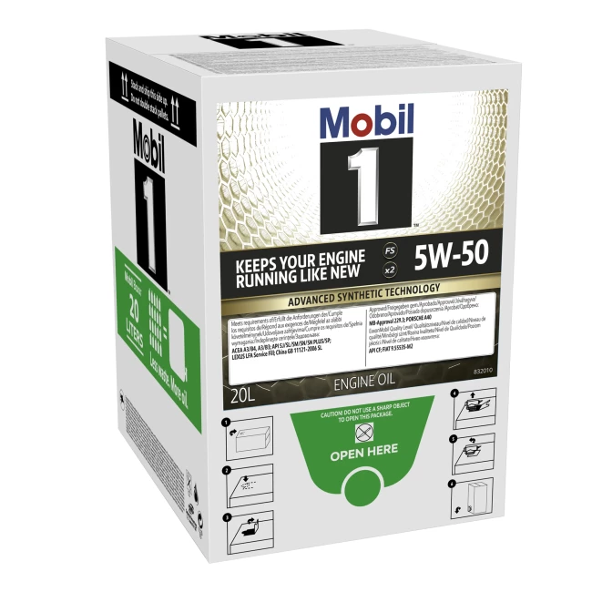 Моторное масло Mobil 1 FS X2 5W-50 BAG-IN-BOX 20л (156471)
