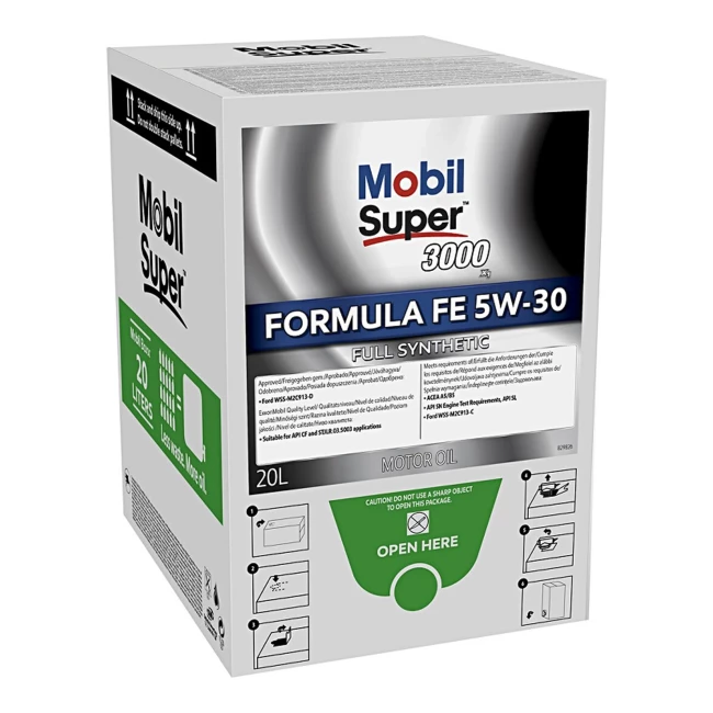 Моторное масло Mobil Super 3000 X1Formula-FE 5W-30 BAG-IN-BOX 20л (153735)