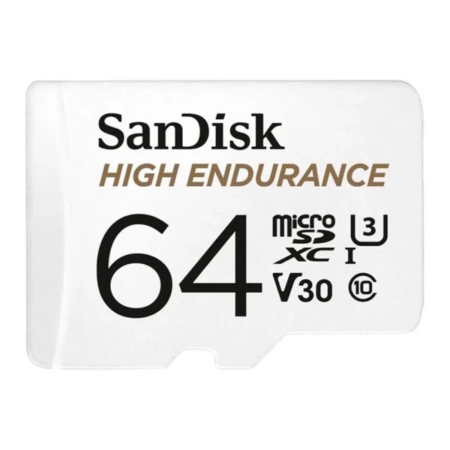 Карта памяти SanDisk MicroSDXC 64GB UHS-I/U3 Class 10 High Endurance R100/W40MB/s + SD-adapter (SDSQQNR-064G-GN6IA)