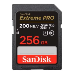 Карта памяти SanDisk SD 256GB C10 UHS-I U3 R200/W140MB/s Extreme Pro V30 (SDSDXXD-256G-GN4IN)