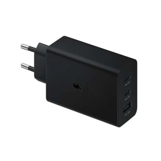 Сетевая зарядка SAMSUNG 65W Power Adapter Trio Черная (EP-T6530NBEGEU)