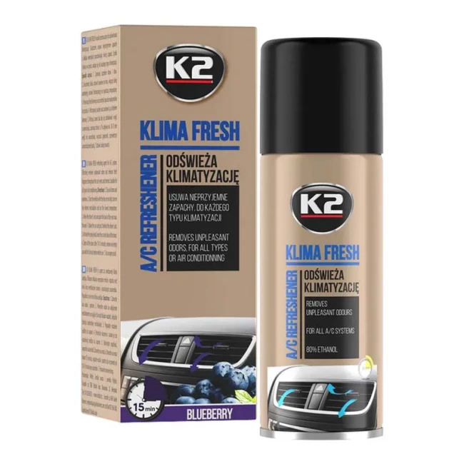 Ароматизатор (освежитель) системы кондиционирования "черника" K2 Perfect Klima Fresh 150 мл (K222BB)