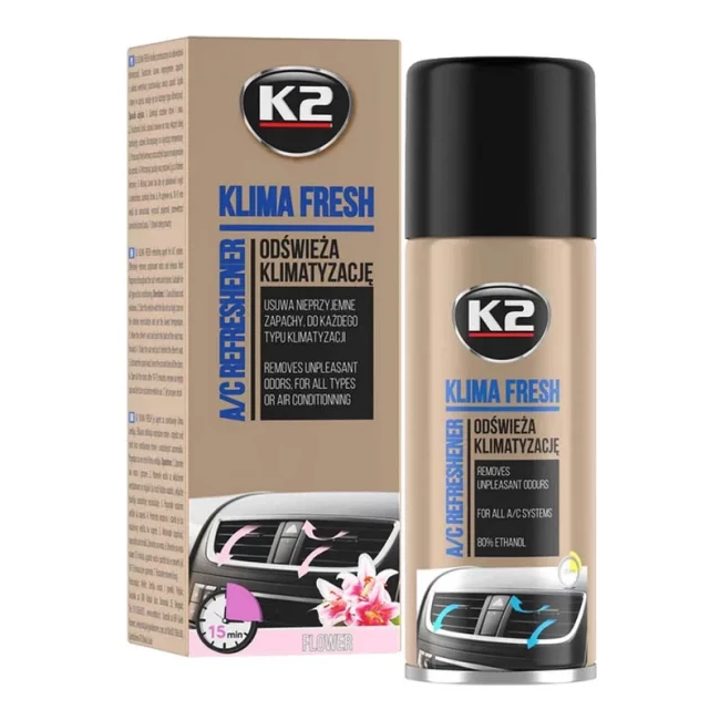 Ароматизатор (освежитель) системы кондиционирования "цветок" K2 Perfect Klima Fresh 150 мл (K222FL)
