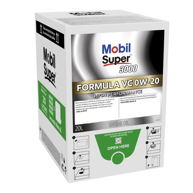 Моторное масло Mobil Super 3000 Formula VC 0W-20 BAG-IN-BOX 20л (155519) Моторное масло Mobil Super 3000 Formula VC 0W-20 BAG-IN-BOX 20л (155519)