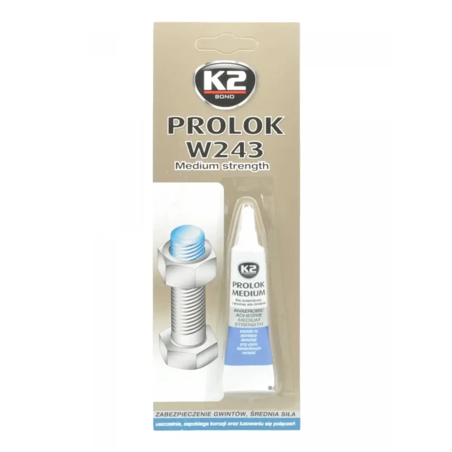 Фіксатор різьбових з'єднань K2 BOND PROLOK W243 MEDIUM STRENGTH 6мл (B150)