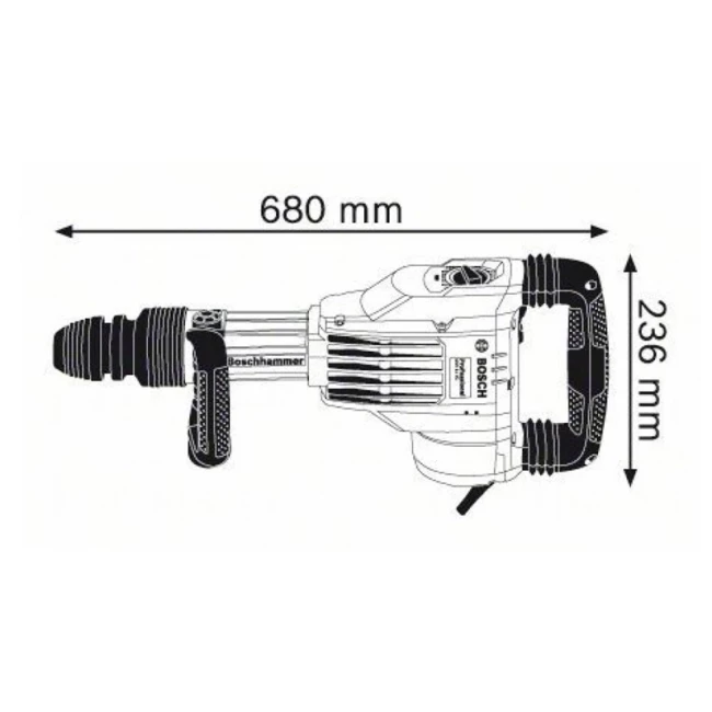 Отбойный молоток Bosch GSH 11 VC 1700 Вт 23 Дж (0.611.336.000)