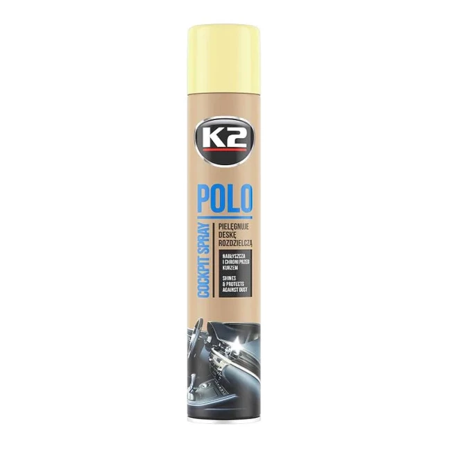Полироль для пластика торпеды K2 PERFECT POLO COCKPIT SPRAY VANILLA 750мл (K407WA1)