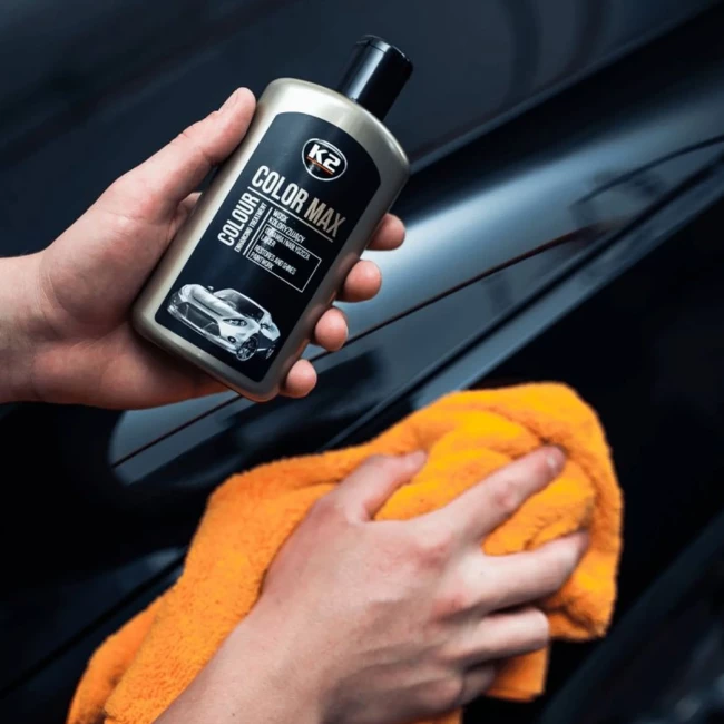 Полироль восковая для кузова K2 COLOR MAX BLACK 250мл (K020CAN)